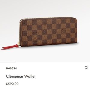 SOLD 🚨 Louis Vuitton Damier Clemence Wallet